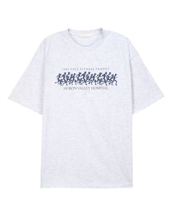 스콰즈 반팔티 학생 캐쥬얼 루즈핏 프린팅 티셔츠 SWV051